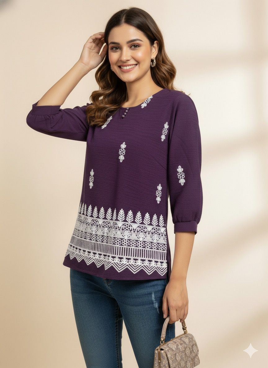 ALL new, Embroidered Boho Top for Women | Everyday Chic Look