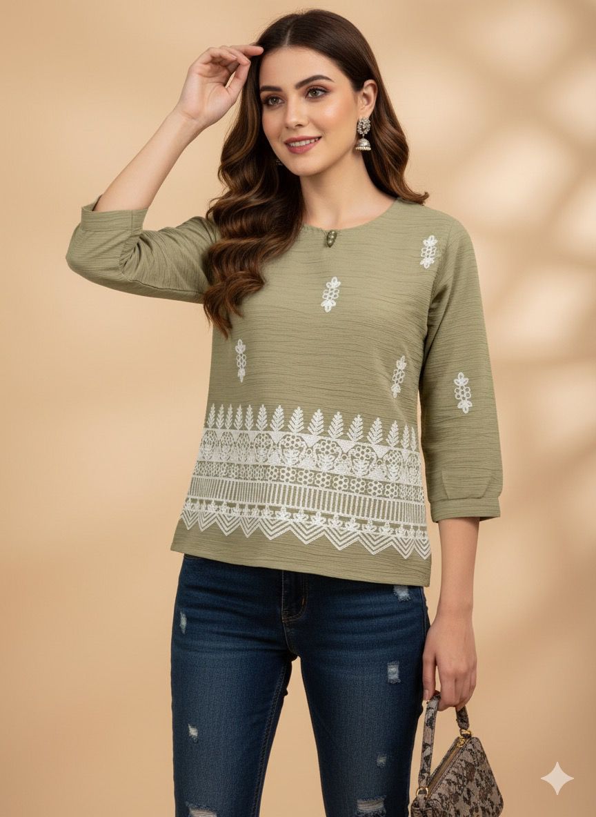 ALL new, Embroidered Boho Top for Women | Everyday Chic Look
