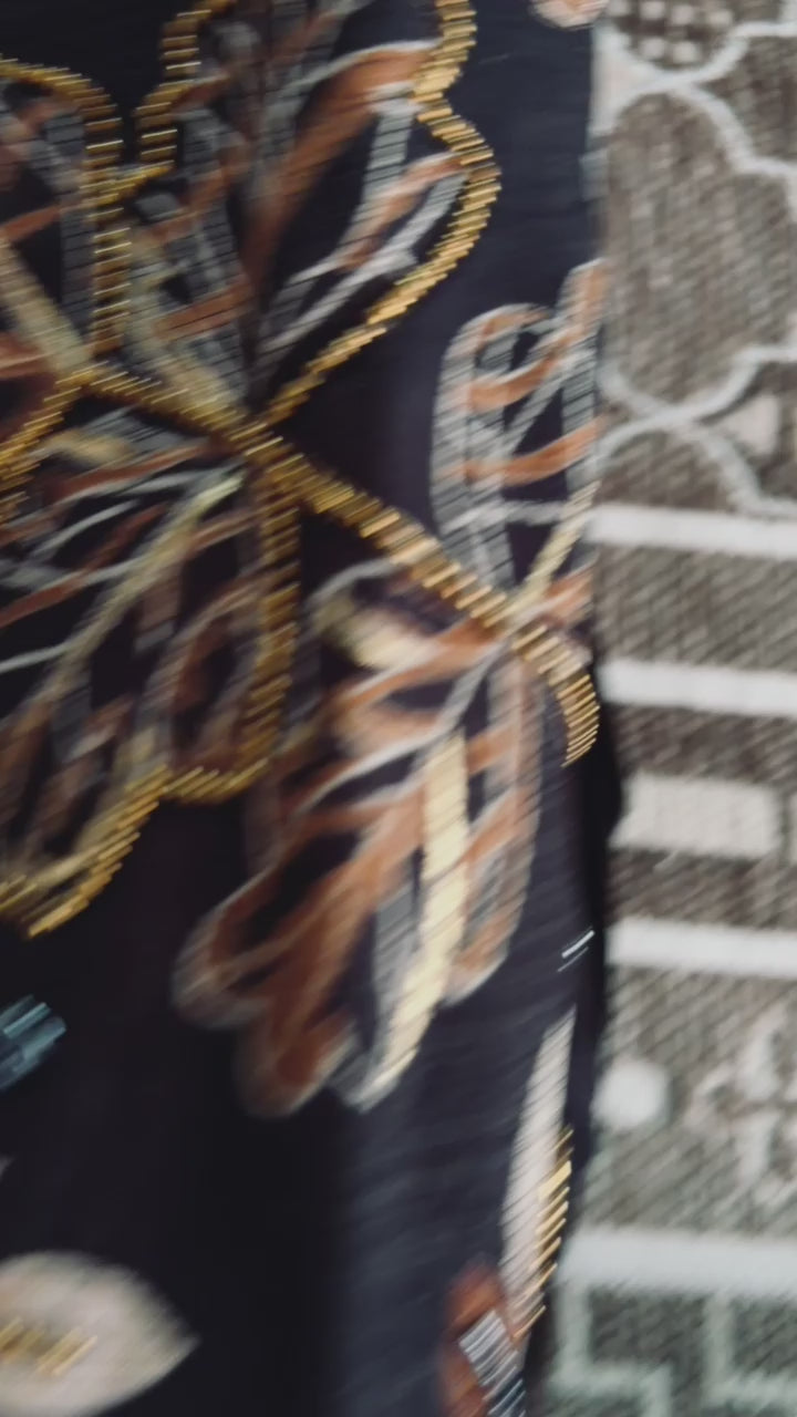 SHIHRI Girl's Black Floral Embroidered Kurta with Plazzo and Dupatta Set | Elegant Ethnic Wear for Party & Festive Occasions | Designer 3-Piece Suit Set